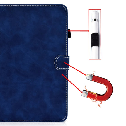 For Samsung Galaxy Tab A7 Lite T220 Cowhide Texture Horizontal Flip Leather Case with Holder & Card Slots & Pen Slot(Blue)-garmade.com