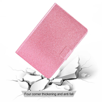 For Samsung Galaxy Tab A7 Lite T220 Glitter Horizontal Flip Leather Case with Holder & Card Slots(Pink)-garmade.com
