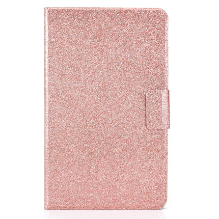 For Samsung Galaxy Tab A7 Lite T220 Glitter Horizontal Flip Leather Case with Holder & Card Slots(Rose Gold)-garmade.com