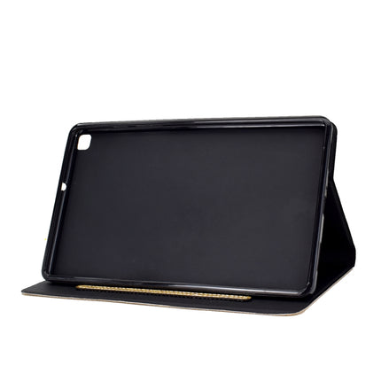 For Samsung Galaxy Tab A7 Lite T220 Glitter Horizontal Flip Leather Case with Holder & Card Slots(Gold)-garmade.com
