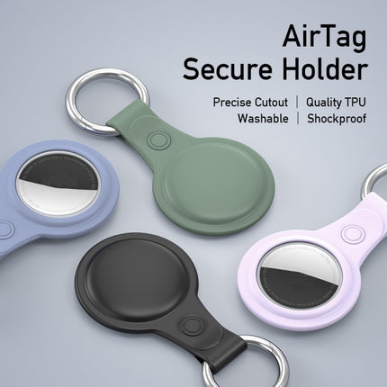 DUX DUCIS 4 PCS / Sets Frosted TPU Protective Case with Key Ring for AirTag-garmade.com