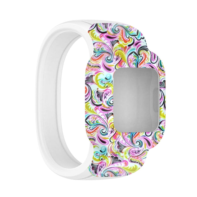 For Garmin Vivofit JR3 No Buckle Silicone Printing Replacement Watchband, Size:S(Facial Makeup)-garmade.com