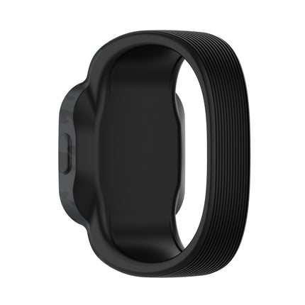 For Garmin Vivofit JR3 No Buckle Silicone Printing Replacement Watchband, Size:S(Camouflage Gray)-garmade.com
