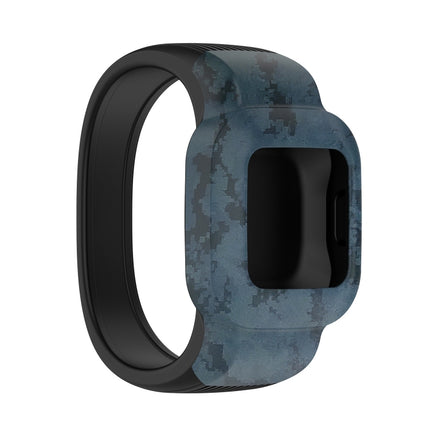 For Garmin Vivofit JR3 No Buckle Silicone Printing Replacement Watchband, Size:L(Mosaic)-garmade.com
