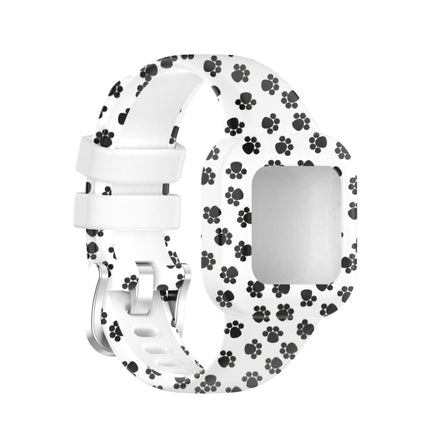 For Garmin Vivofit JR3 Silicone Printing Replacement Watchband(Footprint)-garmade.com