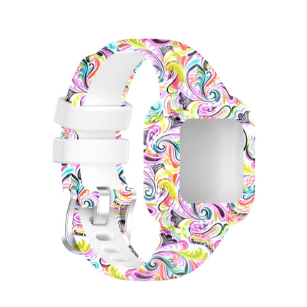 For Garmin Vivofit JR3 Silicone Printing Replacement Watchband(Facial Makeup)-garmade.com