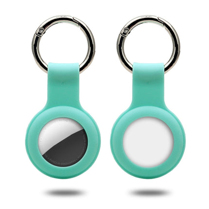 Silicone Case with Keychain Ring for AirTag(Mint Green)-garmade.com