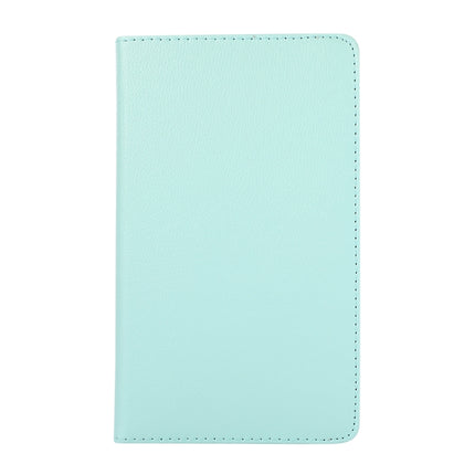 For Samsung Galaxy A7 Lite T220 360 Degree Rotation Litchi Texture Flip Leather Case with Holder(Sky Blue)-garmade.com