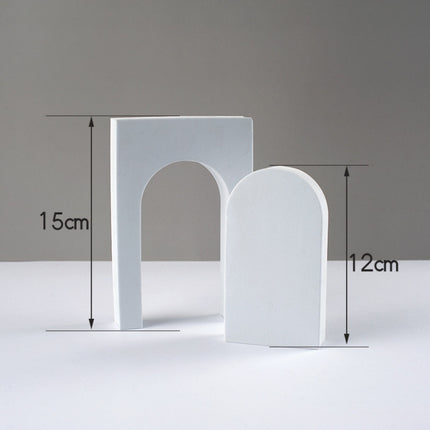 Cuboid Door Combo Kits Geometric Cube Solid Color Photography Photo Background Table Shooting Foam Props(White)-garmade.com