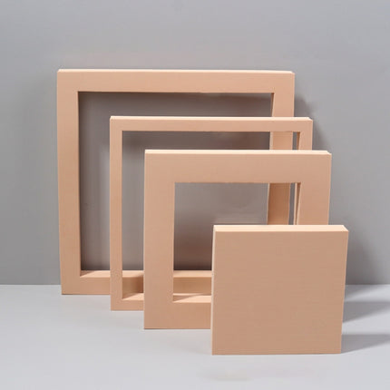 Cube Embedded Combo Kits Geometric Cube Solid Color Photography Photo Background Table Shooting Foam Props(Flesh Color)-garmade.com