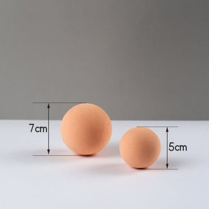 7cm Round Ball + 5cm Round Ball Geometric Cube Solid Color Photography Photo Background Table Shooting Foam Props(Flesh Color)-garmade.com