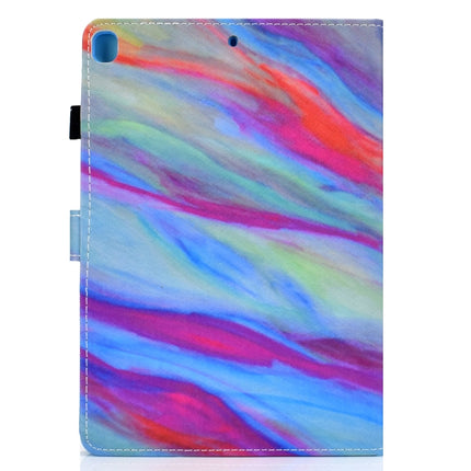 For iPad 10.2 2021 / 2020 / 2019 Colored Drawing Horizontal Flip Leather Case with Holder & Card Slots & Pen Slot & Sleep / Wake-up Function(Colorful Marble)-garmade.com