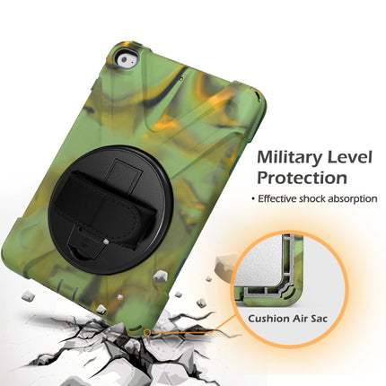 Shockproof Colorful Silicone + PC Protective Case with Holder & Shoulder Strap & Hand Strap For iPad Mini 4 / Mini (2019)(Camouflage)-garmade.com