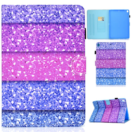 For iPad 10.2 2021 / 2020 / 2019 Colored Drawing Horizontal Flip Leather Case with Holder & Card Slots & Pen Slot & Sleep / Wake-up Function(Color Quicksand)-garmade.com