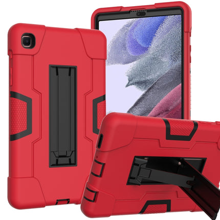For Samsung Galaxy Tab A7 Lite T225 Contrast Color Robot Shockproof Silicone + PC Protective Case with Holder(Red + Black)-garmade.com