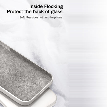 For Samsung Galaxy S20 Solid Color Imitation Liquid Silicone Straight Edge Dropproof Full Coverage Protective Case(White)-garmade.com
