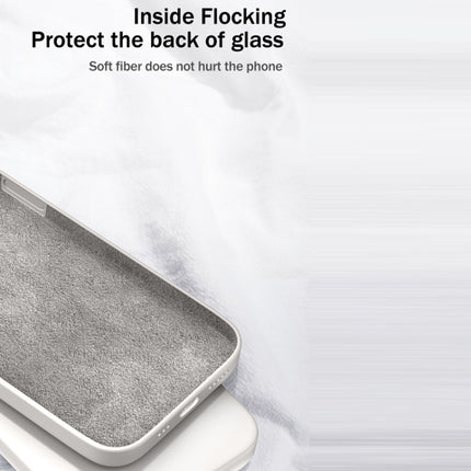 For Samsung Galaxy S20+ Solid Color Imitation Liquid Silicone Straight Edge Dropproof Full Coverage Protective Case(White)-garmade.com