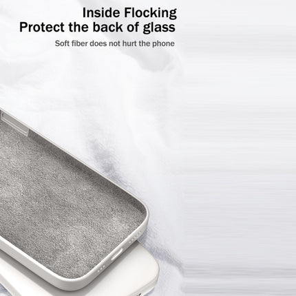 For Samsung Galaxy S21 5G Solid Color Imitation Liquid Silicone Straight Edge Dropproof Full Coverage Protective Case(Grey)-garmade.com
