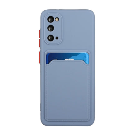 For Samsung Galaxy S20 Card Slot Design Shockproof TPU Protective Case(Gray)-garmade.com