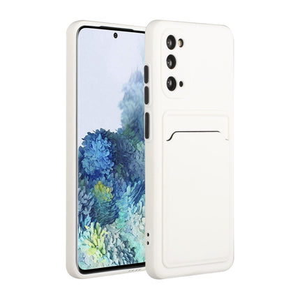 For Samsung Galaxy S20 Card Slot Design Shockproof TPU Protective Case(White)-garmade.com