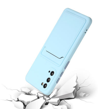 For Samsung Galaxy S20 Card Slot Design Shockproof TPU Protective Case(Sky Blue)-garmade.com