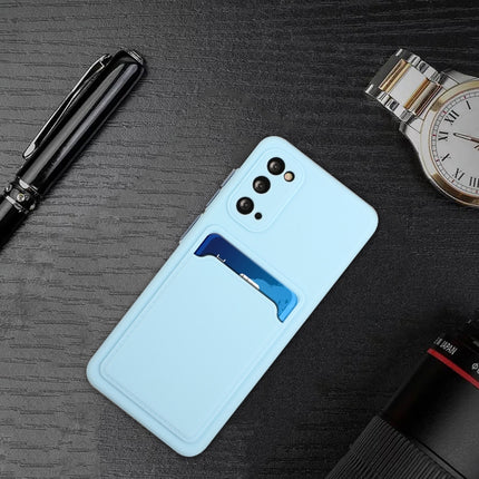 For Samsung Galaxy S20 Card Slot Design Shockproof TPU Protective Case(Sky Blue)-garmade.com