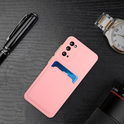 For Samsung Galaxy S20 Card Slot Design Shockproof TPU Protective Case(Pink)-garmade.com