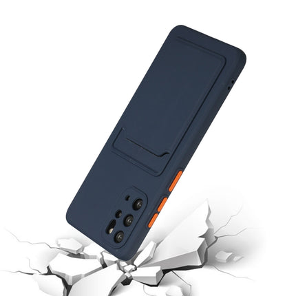 For Samsung Galaxy S20+ Card Slot Design Shockproof TPU Protective Case(Dark Blue)-garmade.com