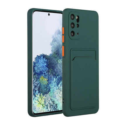 For Samsung Galaxy S20+ Card Slot Design Shockproof TPU Protective Case(Dark Green)-garmade.com