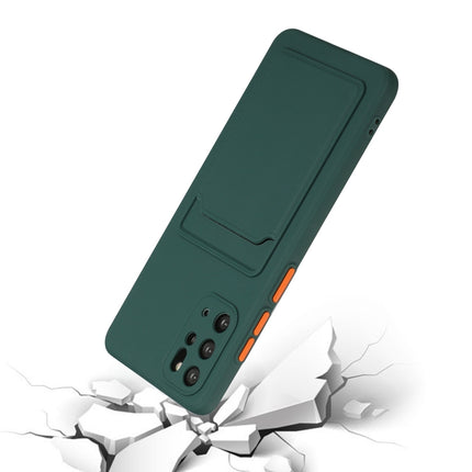 For Samsung Galaxy S20+ Card Slot Design Shockproof TPU Protective Case(Dark Green)-garmade.com