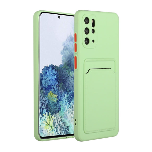 For Samsung Galaxy S20+ Card Slot Design Shockproof TPU Protective Case(Green)-garmade.com