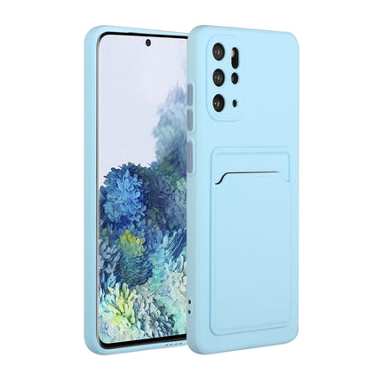 For Samsung Galaxy S20+ Card Slot Design Shockproof TPU Protective Case(Sky Blue)-garmade.com