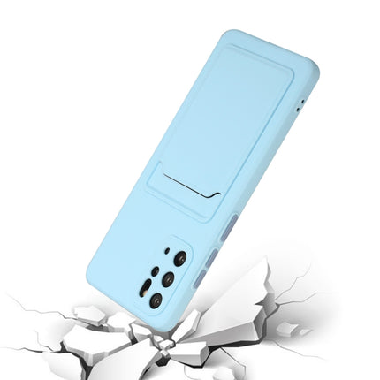 For Samsung Galaxy S20+ Card Slot Design Shockproof TPU Protective Case(Sky Blue)-garmade.com