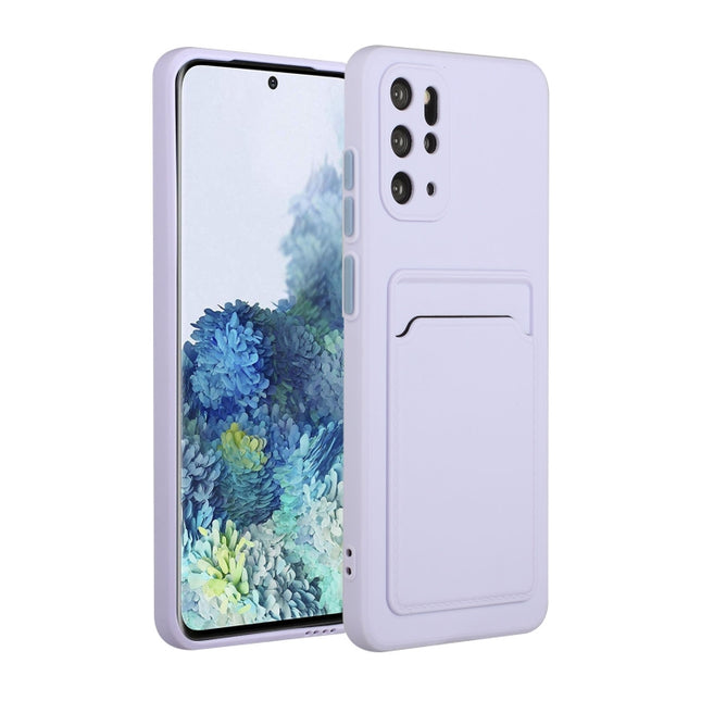 For Samsung Galaxy S20+ Card Slot Design Shockproof TPU Protective Case(Purple)-garmade.com