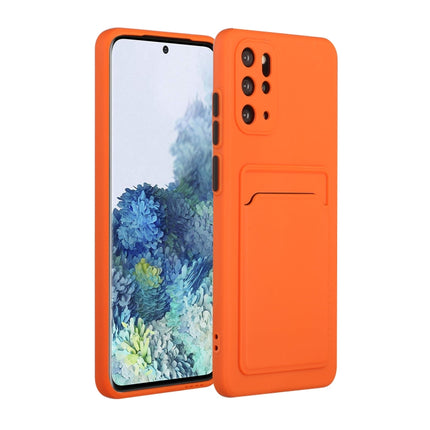 For Samsung Galaxy S20+ Card Slot Design Shockproof TPU Protective Case(Orange)-garmade.com