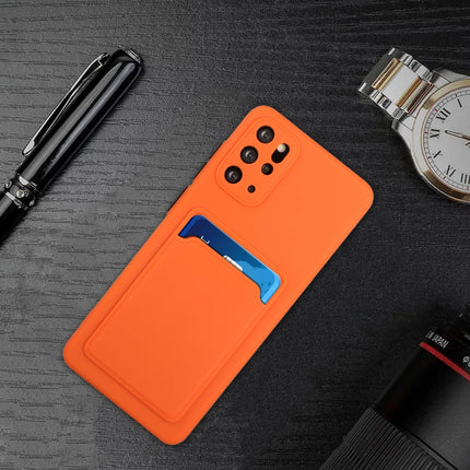 For Samsung Galaxy S20+ Card Slot Design Shockproof TPU Protective Case(Orange)-garmade.com