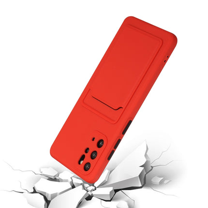 For Samsung Galaxy S20+ Card Slot Design Shockproof TPU Protective Case(Red)-garmade.com