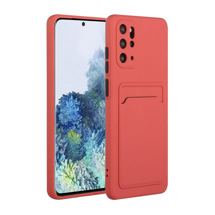 For Samsung Galaxy S20+ Card Slot Design Shockproof TPU Protective Case(Plum Red)-garmade.com