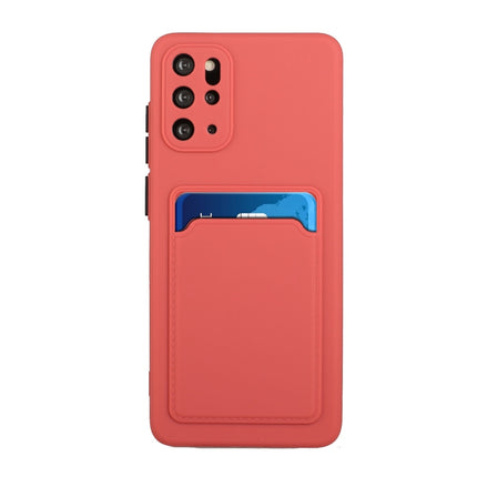 For Samsung Galaxy S20+ Card Slot Design Shockproof TPU Protective Case(Plum Red)-garmade.com