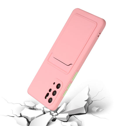 For Samsung Galaxy S20+ Card Slot Design Shockproof TPU Protective Case(Pink)-garmade.com