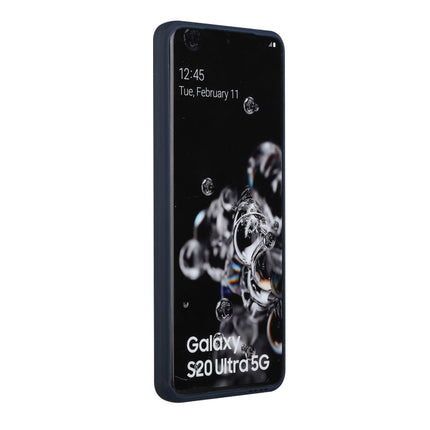 For Samsung Galaxy S20 Ultra Card Slot Design Shockproof TPU Protective Case(Dark Blue)-garmade.com