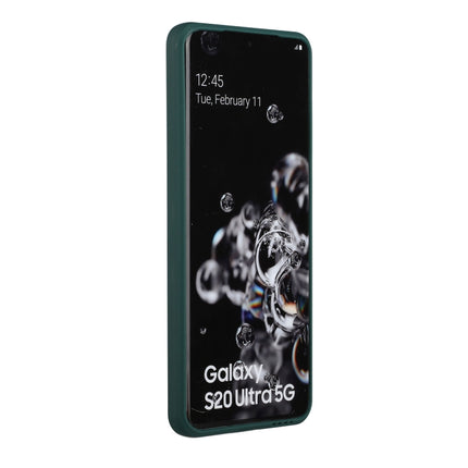 For Samsung Galaxy S20 Ultra Card Slot Design Shockproof TPU Protective Case(Dark Green)-garmade.com