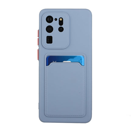 For Samsung Galaxy S20 Ultra Card Slot Design Shockproof TPU Protective Case(Gray)-garmade.com