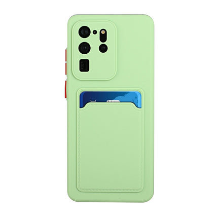 For Samsung Galaxy S20 Ultra Card Slot Design Shockproof TPU Protective Case(Green)-garmade.com
