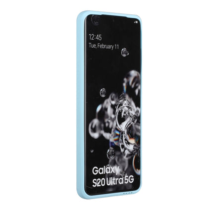 For Samsung Galaxy S20 Ultra Card Slot Design Shockproof TPU Protective Case(Sky Blue)-garmade.com