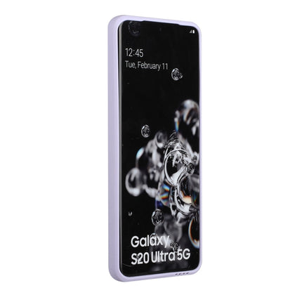 For Samsung Galaxy S20 Ultra Card Slot Design Shockproof TPU Protective Case(Purple)-garmade.com