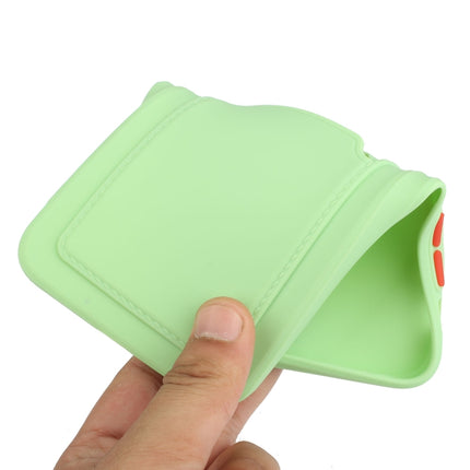 For Samsung Galaxy S21 Ultra 5G Card Slot Design Shockproof TPU Protective Case(Green)-garmade.com