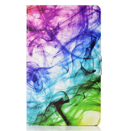 For iPad 10.2 2021 / 2020 / 2019 Colored Drawing Horizontal Flip Leather Case with Holder & Card Slots & Sleep / Wake-up Function(Smoke)-garmade.com