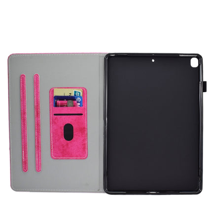 For iPad 10.2 2021 / 2020 / 2019 Solid Color Horizontal Flip Leather Case with Holder & Card Slots & Pen Slot & Sleep / Wake-up Function(Rose Red)-garmade.com