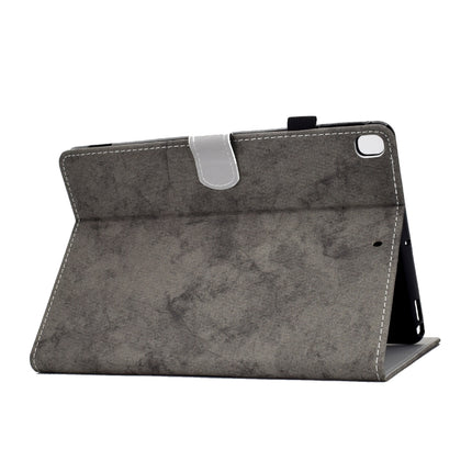 For iPad 10.2 2021 / 2020 / 2019 Solid Color Horizontal Flip Leather Case with Holder & Card Slots & Pen Slot & Sleep / Wake-up Function(Grey)-garmade.com